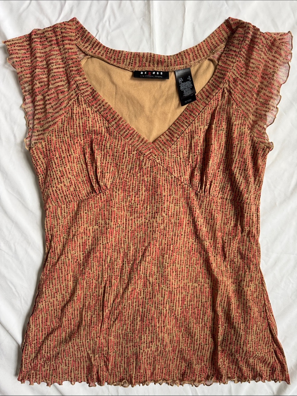 Y2K Axcess Flutter Sleeve Camisole cottagecore